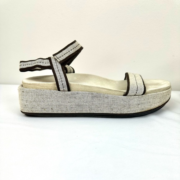 Vintage Prada Platform Velcro Sandals Size 10 - Picture 2 of 14